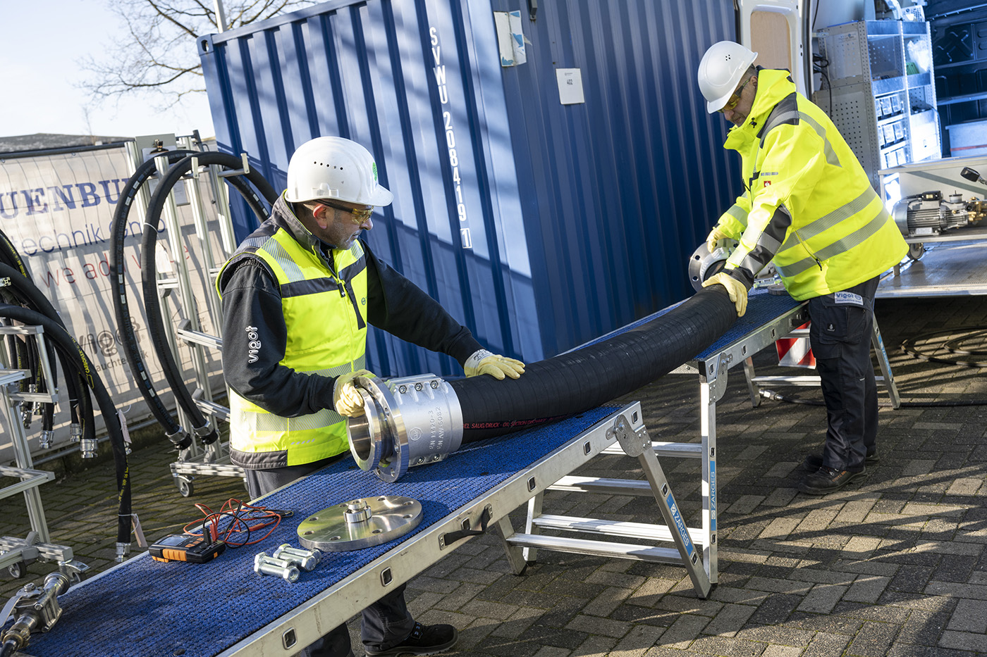 VIGOT Industrietechnik, Mobile Schlauchprüfung, Schlauchleitungen, Prüfung, Schlauchsysteme