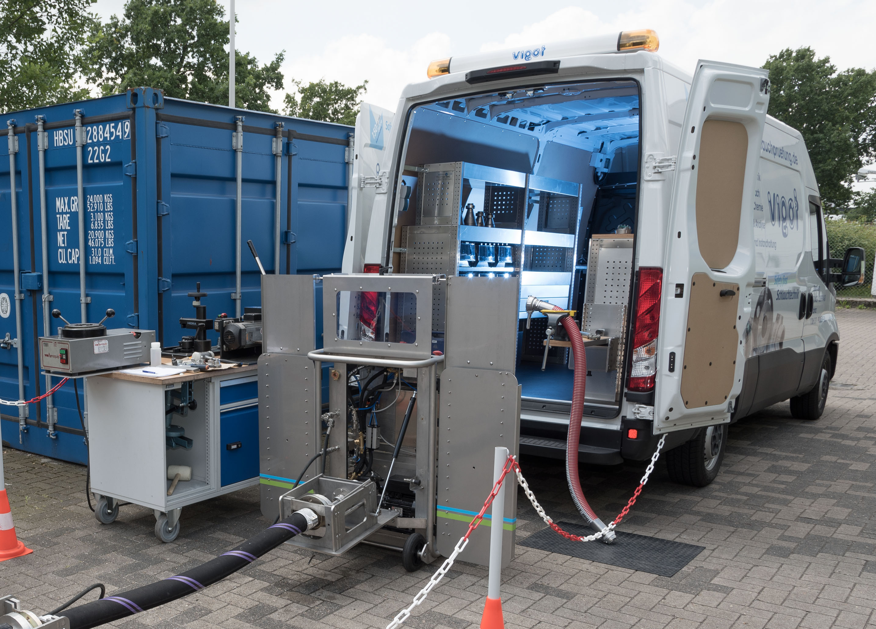 VIGOT Industrietechnik, Schlauchtechnik, Armaturentechnik, zertifizierte Schlauchprüfung, Schlauchleitungen